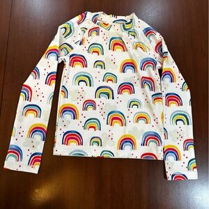 Harper Canyon Girls Rainbow Rash Guard Swim Shirt Size 6